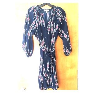 Cute Print Wrap Dress